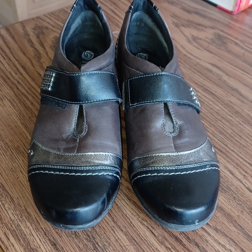 Remonte Color Blocked Leather Low Top Sneakers Size 8